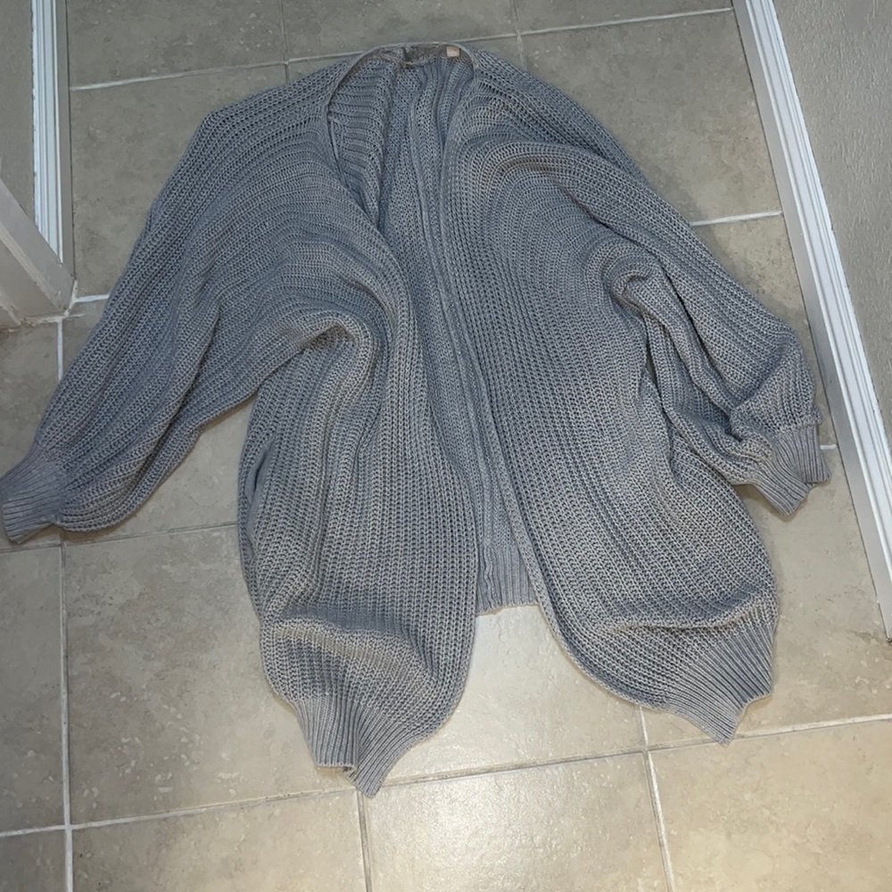 Free people slouchy balloon sleeve cardigan